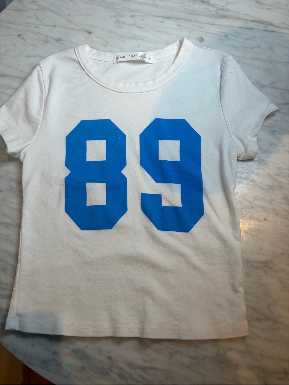 Altar’d State Graphic Tee with Blue '89'